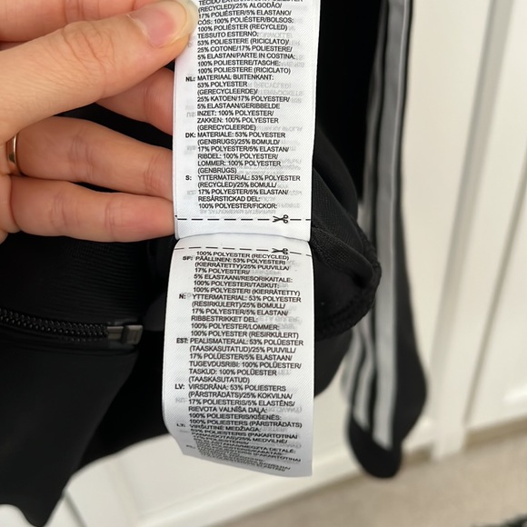 Adidas Track Top black and white - Picture 4 of 5